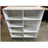 Image 1 : WHITE STORAGE SHELF UNIT