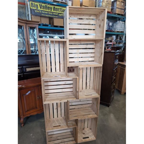 WINE CRATE BOOKSHELF
