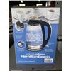 Image 2 : HAMILTON BEACH 1.7L GLASS ELECTRIC KETTLE - TESTED WORKING