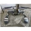 Image 3 : 5 NEW PRIVACY BRUSHED NICKEL FINSH RIGHT HAND DOOR HANDLES