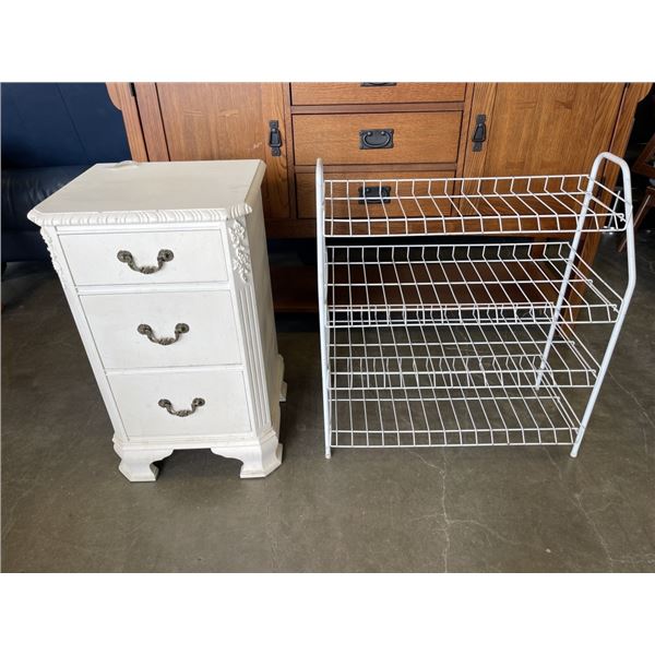 SHOE RACK AND NIGHTSTAND