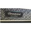 Image 2 : BEAUTYREST SILVER QUEENSIZE EURO TOP MATTRESS AND LOW PROFILE BOXSPRING