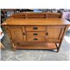 Image 1 : BASSATT 3 DRAWER, 2 CUPBOARD SERVING CABINET