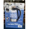 Image 2 : HAMILTON BEACH 1.7L GLASS ELECTRIC KETTLE - TESTED WORKING