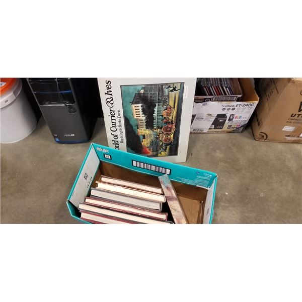 BOX OF HARDCOVER BOOKS