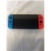 Image 1 : NINTENDO SWITCH CONSOLE W/ NEON RED AND BLUE JOYCONS - TESTED WORKING, RETAIL $399