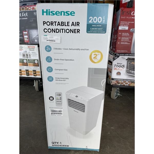 HISENSE 3IN1 55,000BTU PORTABLE AIR CONDITIONER - TESTED WORKING, RETAIL $399