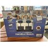 Image 2 : HAMILTON BEACH CLASSIC 4 SLICE TOASTER - TESTED WORKING, RETAIL $79