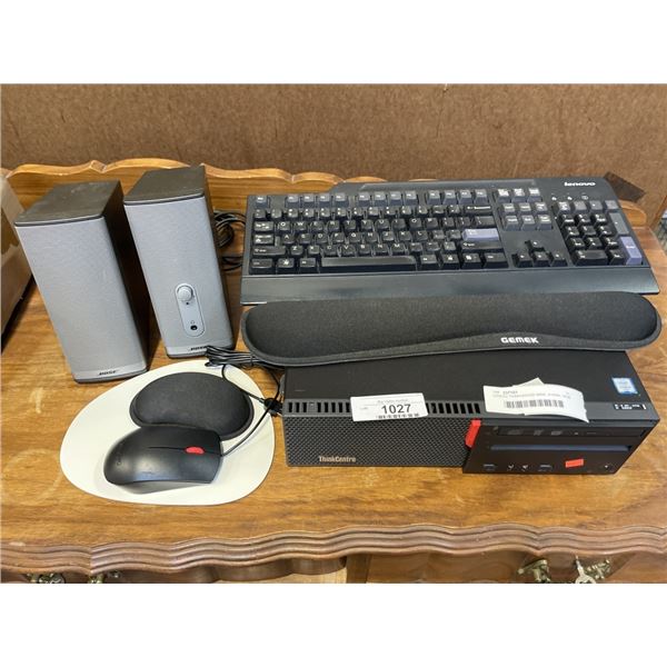 LENOVO THINKCENTER M800, I5 6500, 16GB RAM, 256SSD, WINDOWS 10 READY WITH KEYBOARD, MOUSE, SPEAKERS