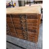 Image 2 : ANTIQUE OAK FILE ORAGNIZER