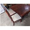 Image 2 : DINING TABLE WITH LEAF AND 5 CHAIRS