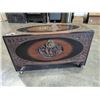 Image 2 : VINTAGE CARVED CEDAR LINED TRUNK