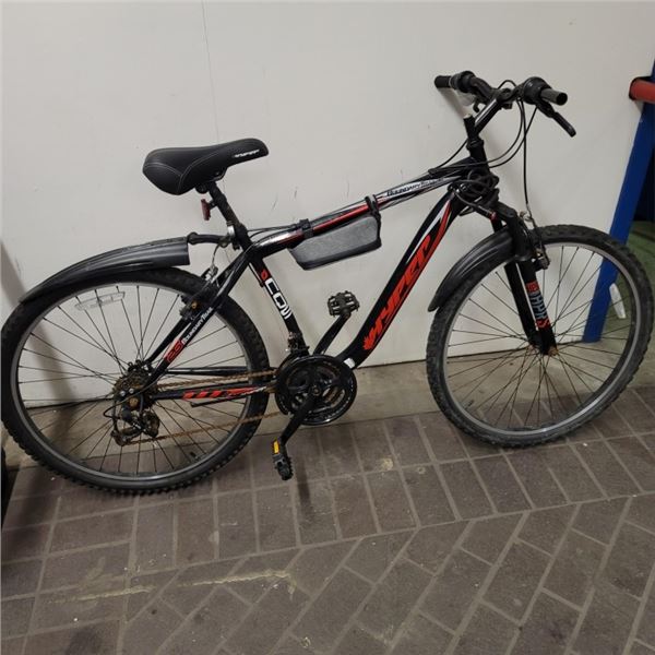 BLACK GREY AND RED HYPER BIKE