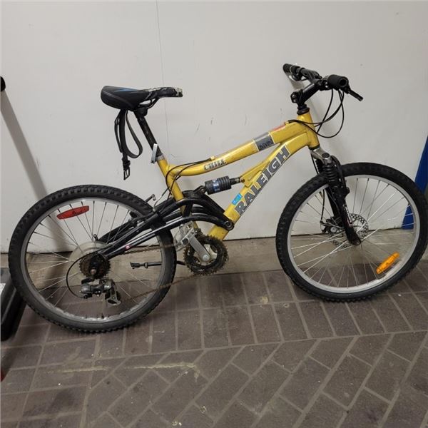 YELLOW RALEIGH BIKE