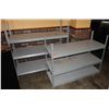 Image 1 : Qty 2 Metal 3-Tier Adjustable Shelving Units 48" x 18"  x 37"H