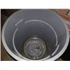 Image 2 : Qty 3 Stacking Black & Gray Heavy-Duty Waste Receptacles
