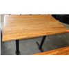 Image 1 : Wooden High TopTable w/ Metal Legs 48" x 30" x 41"H