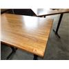 Image 2 : Wooden High TopTable w/ Metal Legs 48" x 30" x 41"H