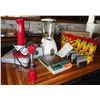 Image 1 : Multiple Kitchen Appliances: Braun Blender, Taylor Scales, Taco Stands, etc