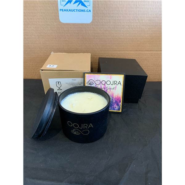 Oojra French Provence Lavender Essential Oil Soy Wax Candle
