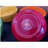 Image 2 : Set of 6 Melamine 28oz Bowls Multi colour