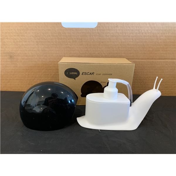 Lizgn Escar Soap Dispenser Snail Black Colour