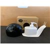 Image 1 : Lizgn Escar Soap Dispenser Snail Black Colour