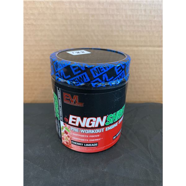 EVL Evlutionnutrion Engn Shred Pre Workout Engine Shred Cherry Limeade 30 Serving