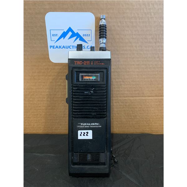 Vintage REALISTIC CB Radio - TRC-211 4 Watt 6 Channel
