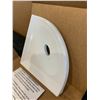 Image 2 : Metro Flatback 5 Inch Corner Soap Dish Bright White Polish Colour
