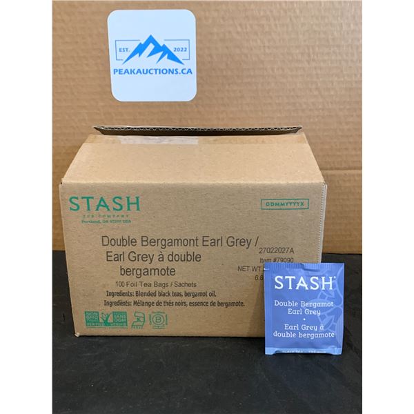 Stash Tea Company Double Bergamont Earl Grey Tea 100 Foil Tea Bags