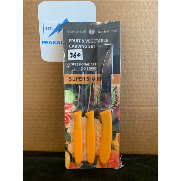 Goldleaf King Stainless Steel Fruit And Vegetable Carving Set
