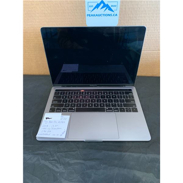 FOR PARTS - Mac Book Pro A1989 As Is Untested