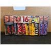 Image 1 : 16 Pack Assorted Chocolate Bars Twix Mars Snickers M&M's BB Mr/2025