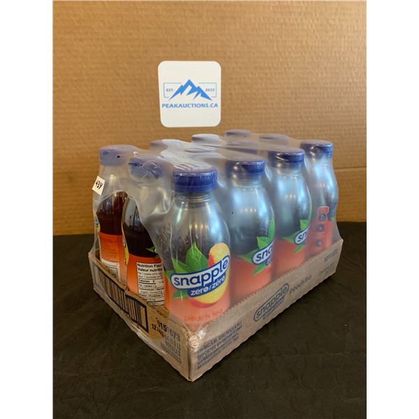 Snapple Zero Peach Sugar 12 Pack  BB Apl 2025