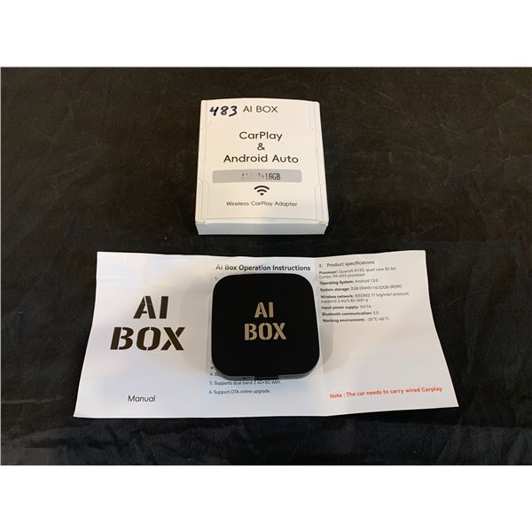 AI Box Wireless Carplay & Android Auto Adapter Plug And Play