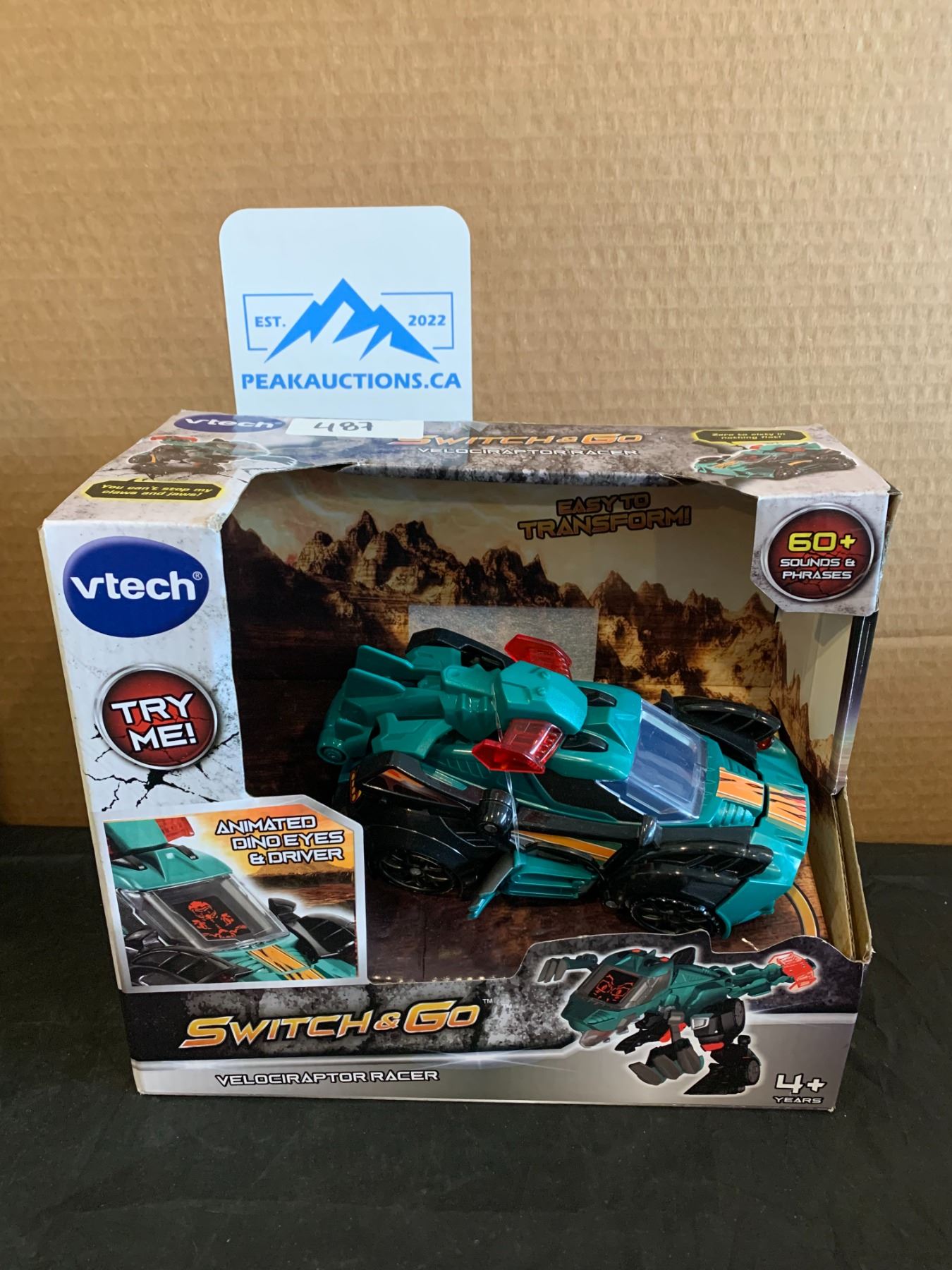 Vtech Switch & Go Velociraptor Racer 60 Sounds & Phrases 4+