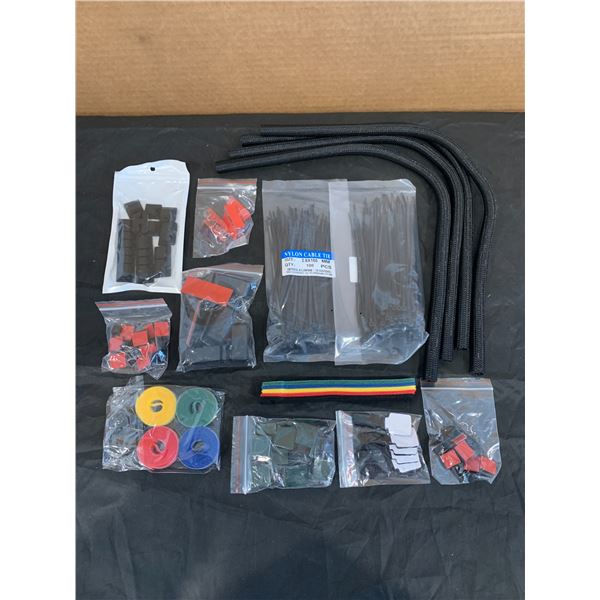 30 Pcs Cable Management System Black