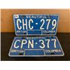 Image 1 : Lot of 2 Beautiful British Columbia License Plates