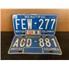 Image 1 : Lot of 2 Beautiful British Columbia License Plates