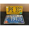 Image 1 : Lot of 2 Oregon License Plates