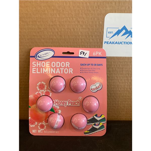Air Jungle Shoe Odor Eliminatot 6 Pk Honey Peach