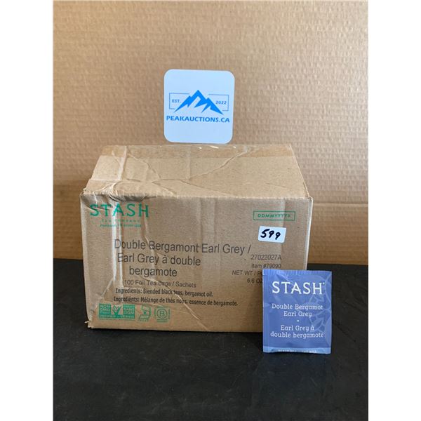 Stash Tea Company  Double Bergamont Earl Grey Tea 100 Foil Tea Bags