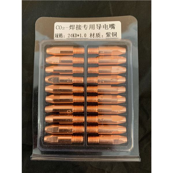 20 PCS M6 Welding Torch Copper Tip Replacement 1.0mm