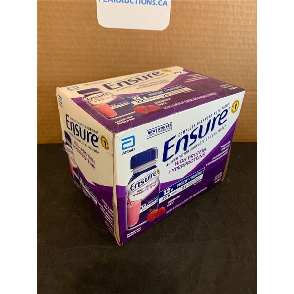 6 Pack Ensure Strawberry High Protein Shakes