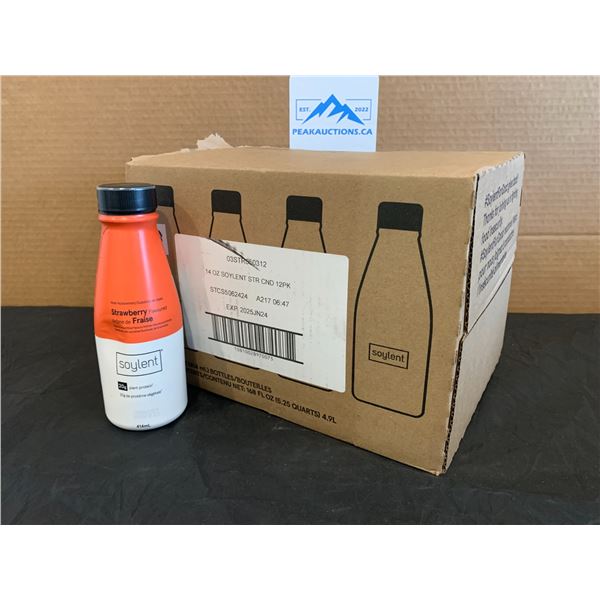 Lot of 12 Strawberry Flavored Soylent Protein Drink