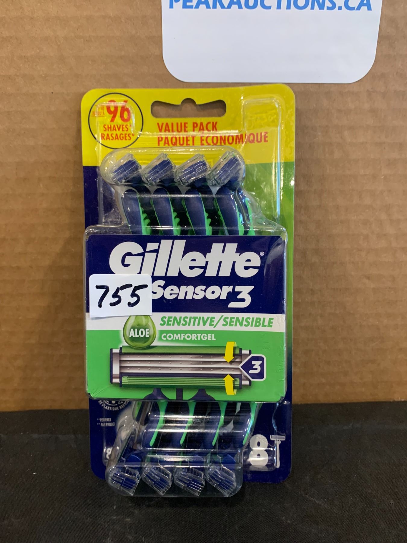 Gillette Sensor 3 Sensitive Aloe Disposable Razors 8 Pack