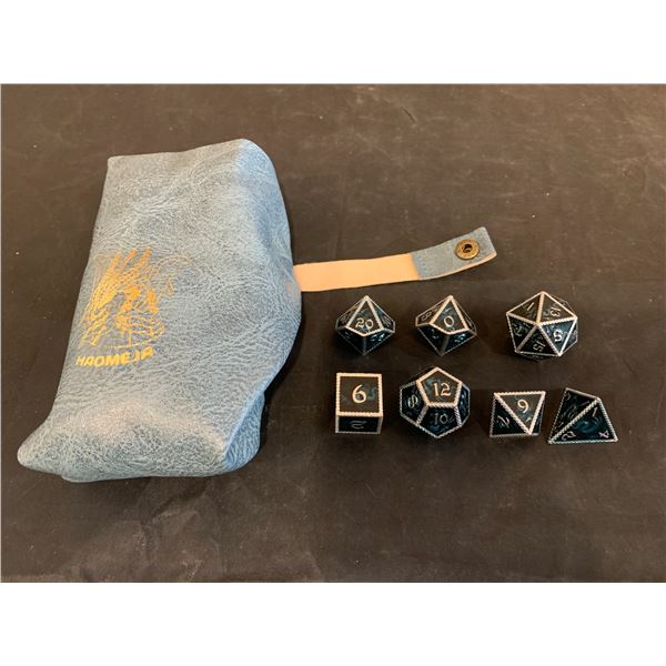 Haomeja Colour Changing Temerature Metal Dungeons and Dragons Dice Set