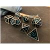 Image 2 : Haomeja Colour Changing Temerature Metal Dungeons and Dragons Dice Set