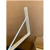 Image 3 : Home Master 10"x 8" Shelf Brackets White Qty 10